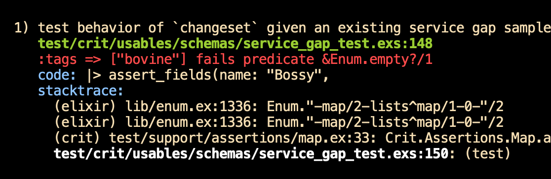 :tags => ["bovine"] fails predicate &Enum.empty?/1